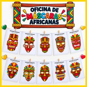 OFICINA DE MÁSCARAS AFRICANAS — ARTE E CULTURA!